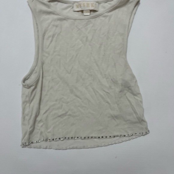 MESHKI - jewelled hem cropped tank - size XXS - Picture 4 of 4